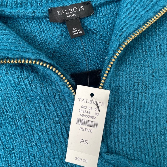 NWT Talbots Cable Knit Zip Collar Sweater
- Size S - Picture 3 of 9